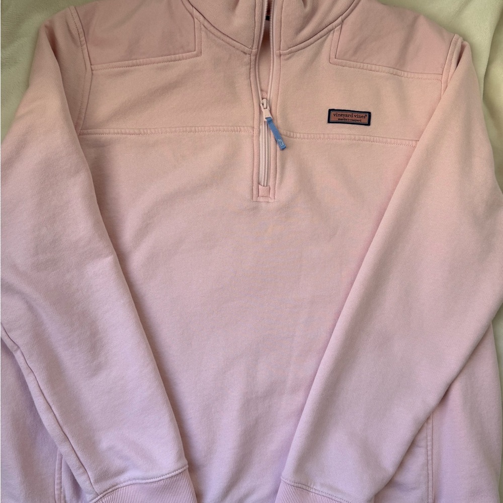 Vineyard Vines Pink Quarter-Zip Pullover